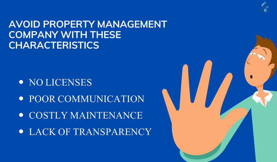 things to avoid while hiring property management company