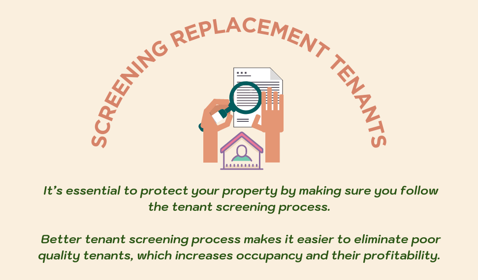 screening replacing tenants