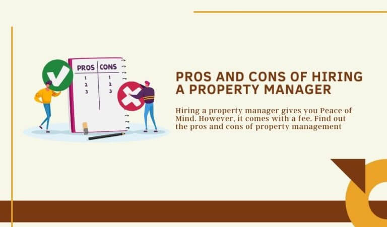 pros and cons of hiring a property management company