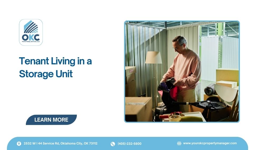 Tenant Living in a Storage Unit