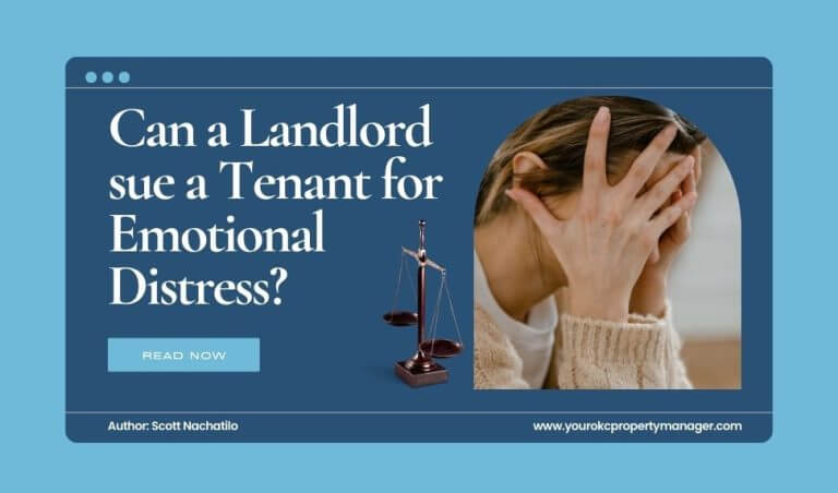 Can a landlord sue a tenant for emotional distress