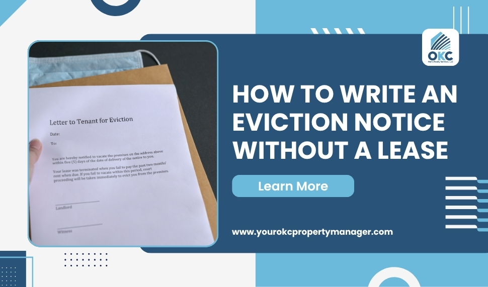 How to write an eviction notice without a lease