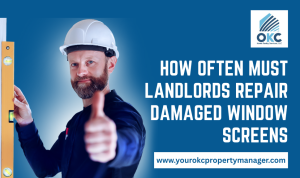 how often must landlords repair damaged windows screen