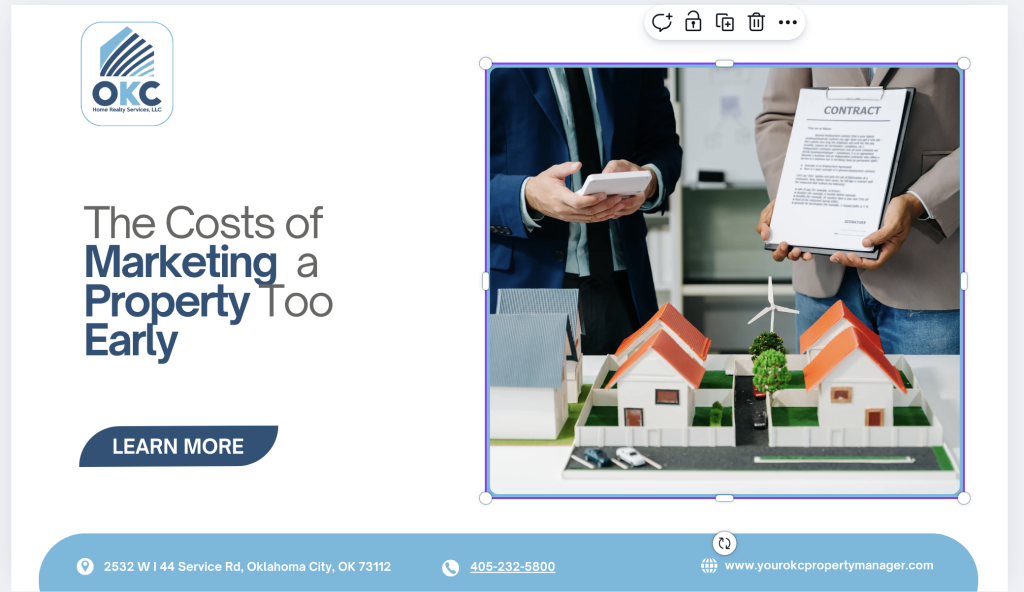 The Costs of Marketing a Property Too Early