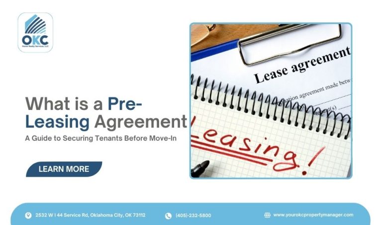 What is a pre-leasing agreement