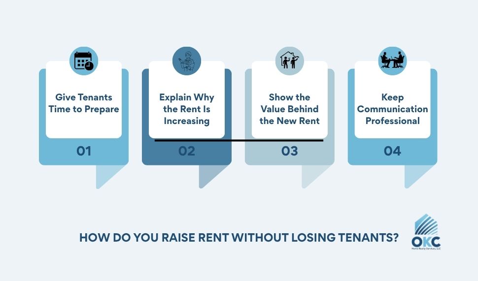 How do you raise rent without losing tenants